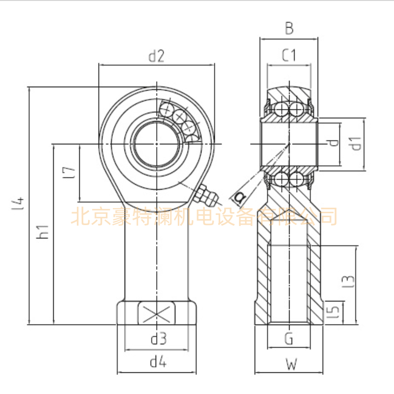 BRF10-06-502L德國durbal高速桿端關節軸承